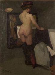 Zenski akt pred ogledalom